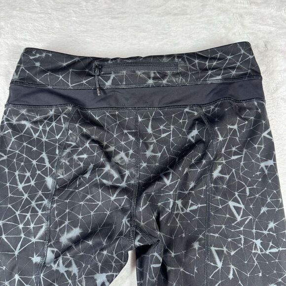 Lululemon Active Capri Black‎ Gray Womens 4 Gym CrossFit Athletic - Picture 7 of 12
